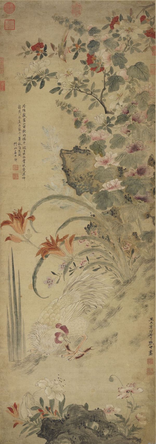 （传）元 张中 写生花鸟 轴 台北故宫博物院藏