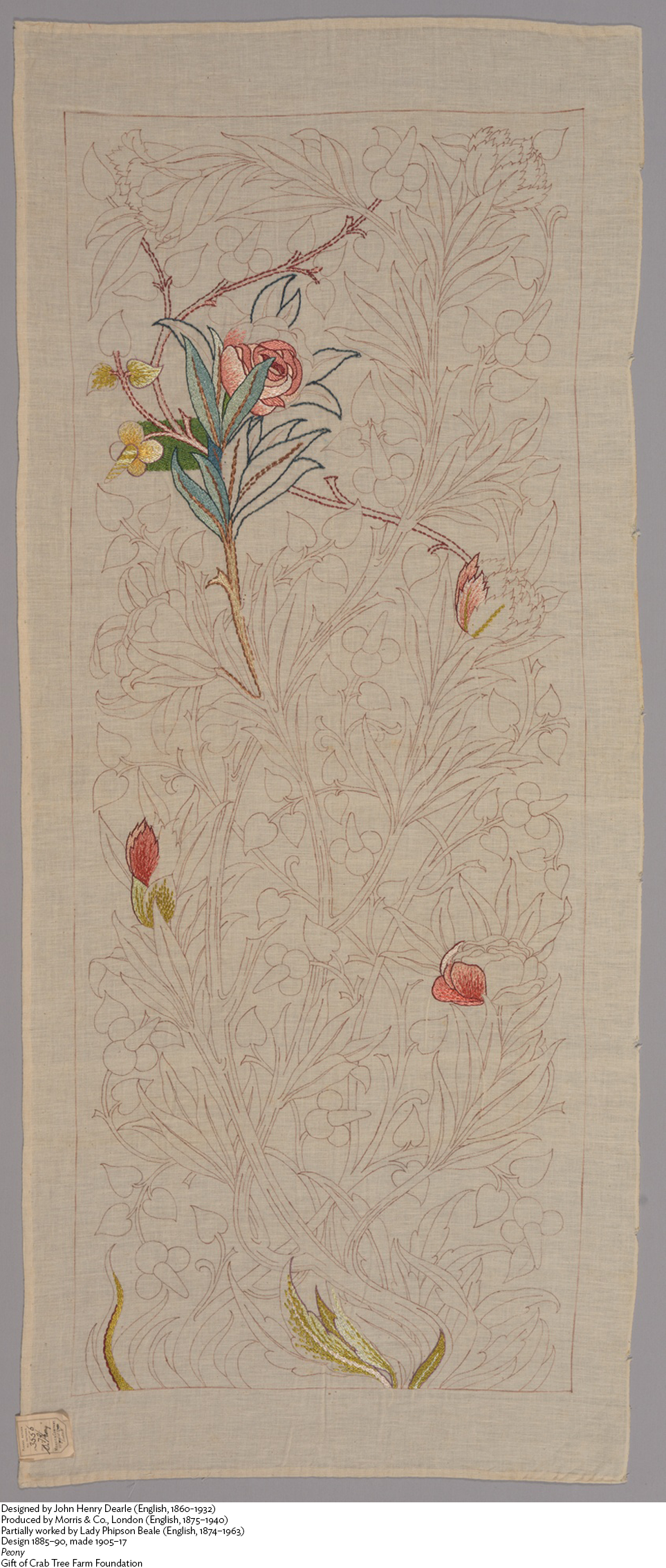 《牡丹》，约翰·亨利·迪尔，1885—90年，芝加哥艺术博物馆，编号：2018.843