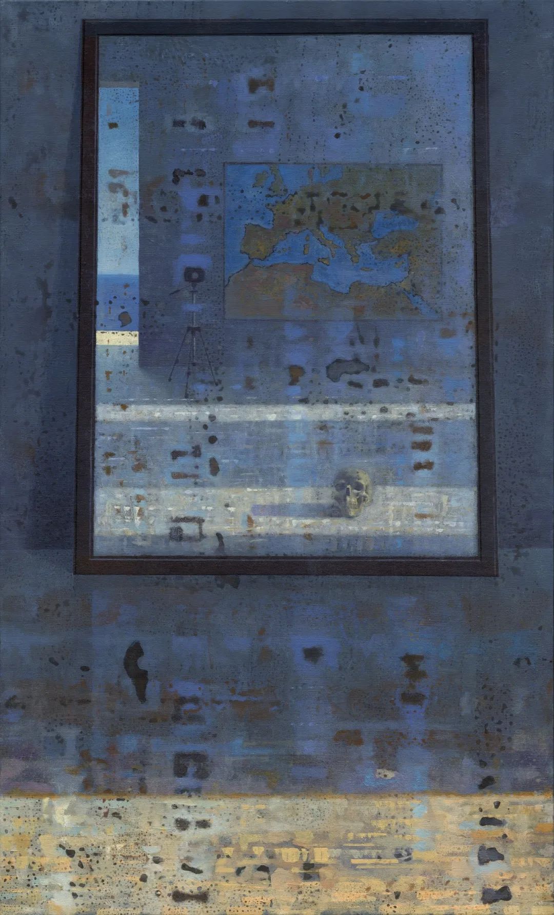 《死亡之海》布面油画  100cmx60cm