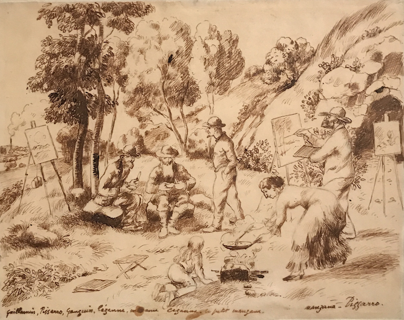 乔治·毕沙罗，《印象画派的野餐》，1900年