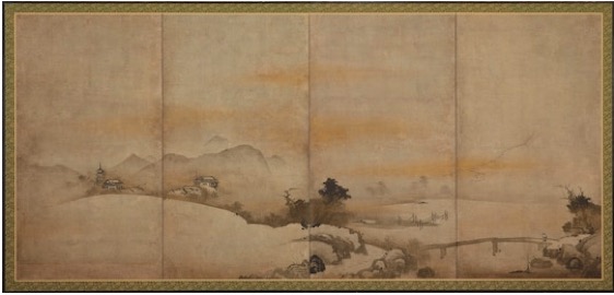 云谷等颜，《潇湘八景》，16世纪晚期