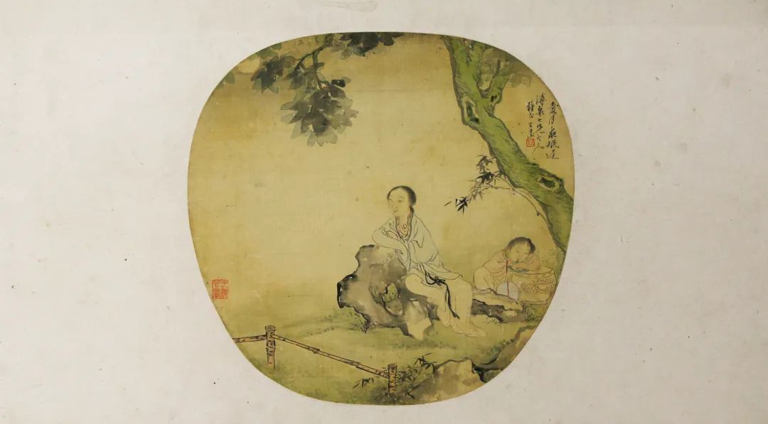 《月夜仕女图》 清·王素 扬州博物馆藏