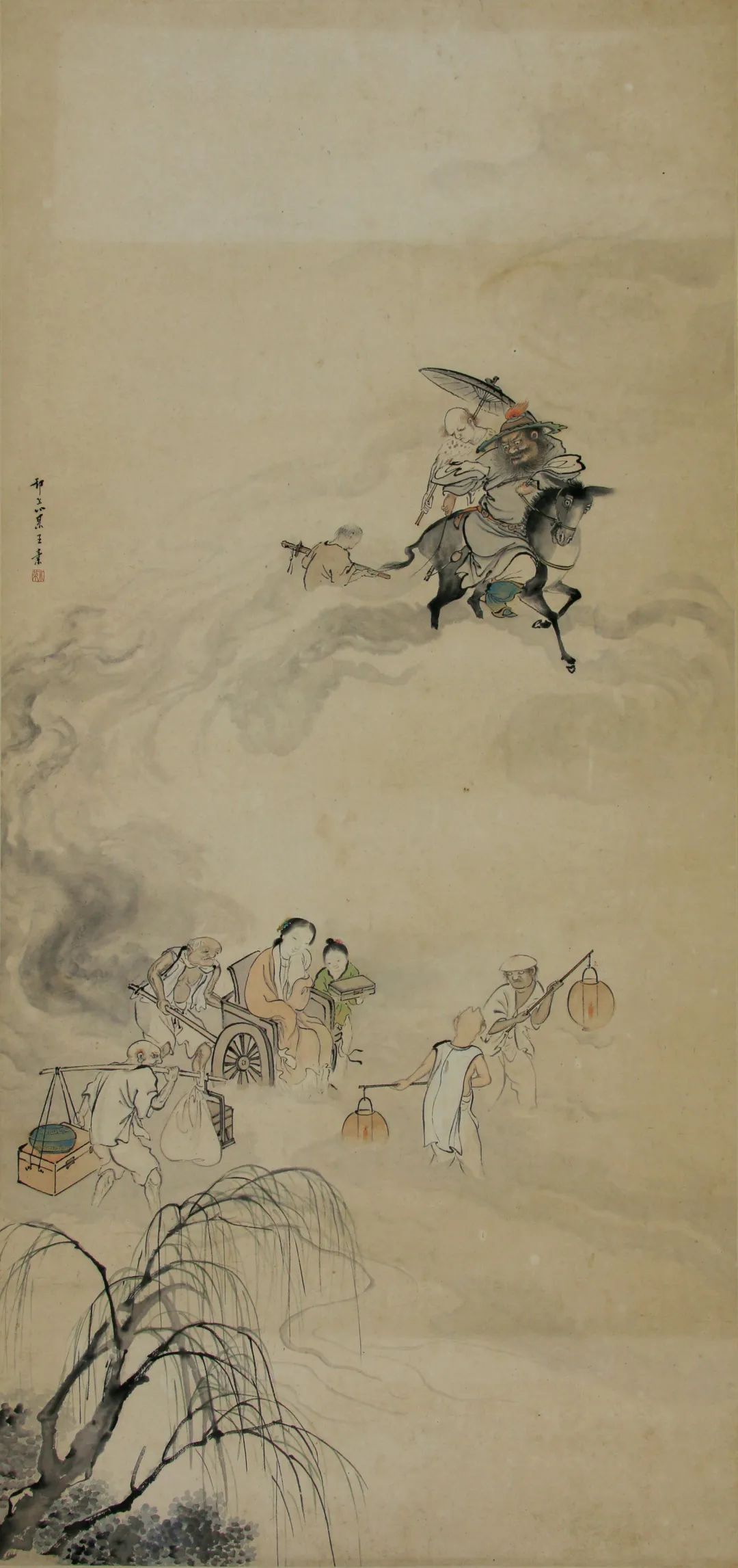 《钟馗嫁妹图》 清·王素 扬州博物馆藏