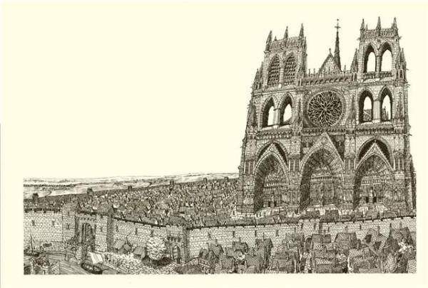 《大教堂：教堂的建造故事》大卫·麦考利 博洛尼亚插画奖1973年作品
