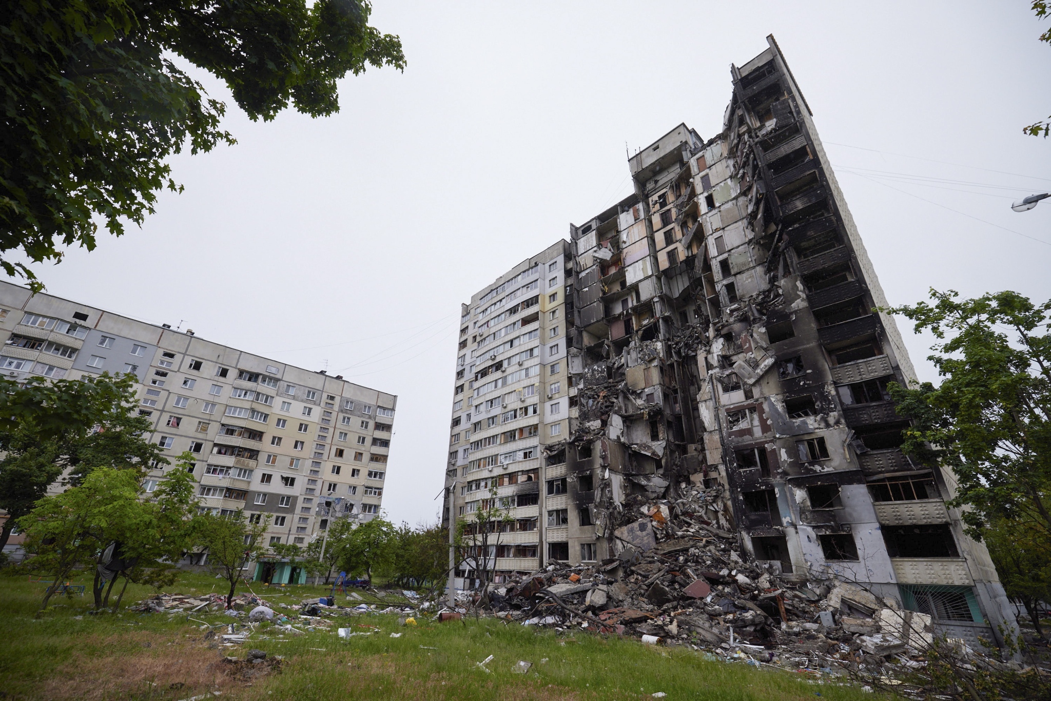被俄罗斯军队炮火摧毁的哈尔科夫州库普扬斯克市 - 知乎