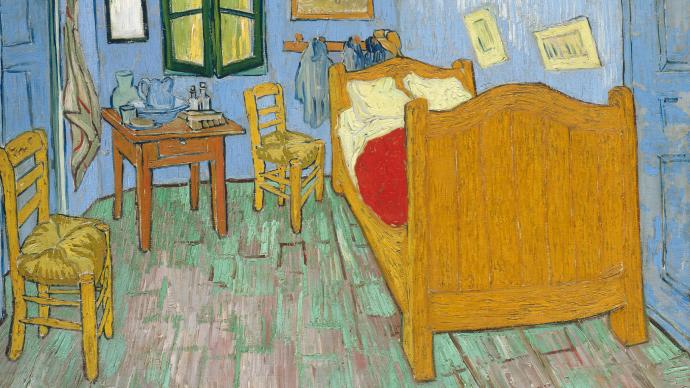 双人床与画中画：文森特·梵高的《卧室》