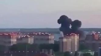 视频丨俄军伊尔-76运输机坠毁，已致4死5伤