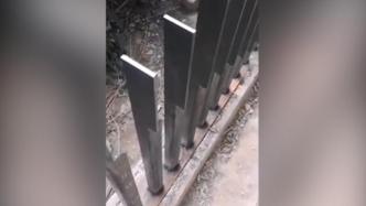 公园回应“防护栏尖锐如刀片”：新装护栏，已打磨