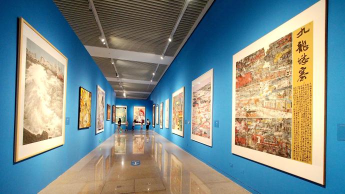 笔墨丹青绘湾区美术展开幕四日，数千万网友“云欣赏”作品