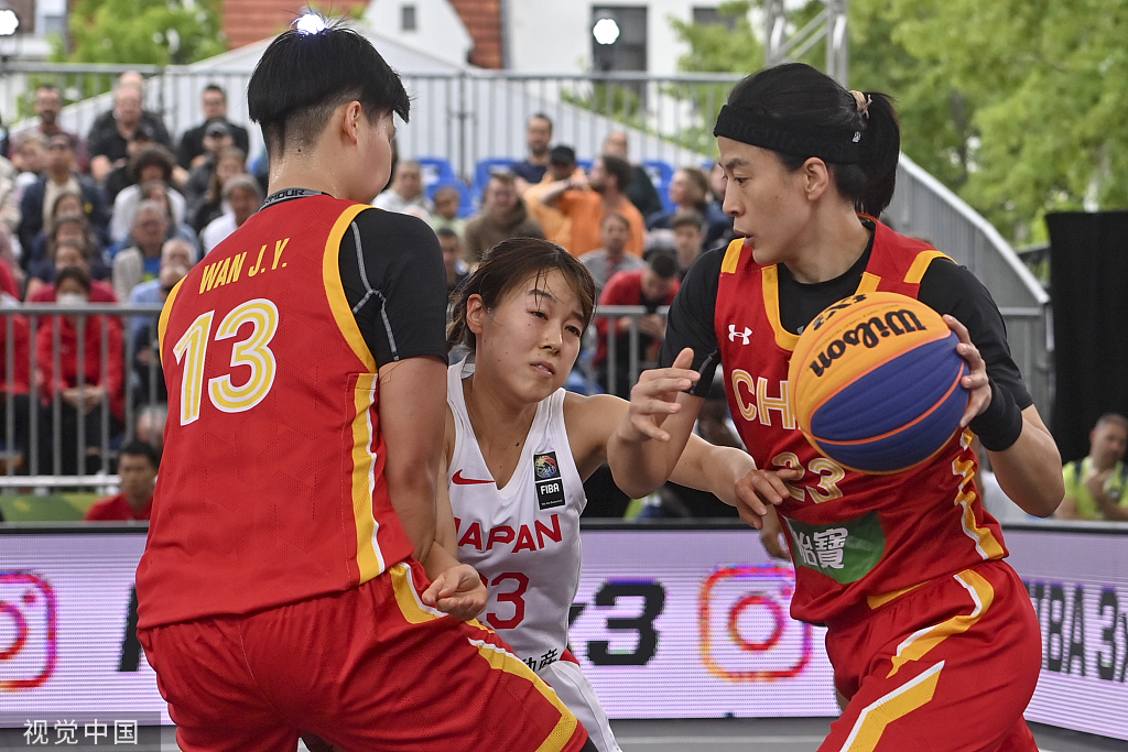 中国三人女篮第二场遗憾不敌日本队。