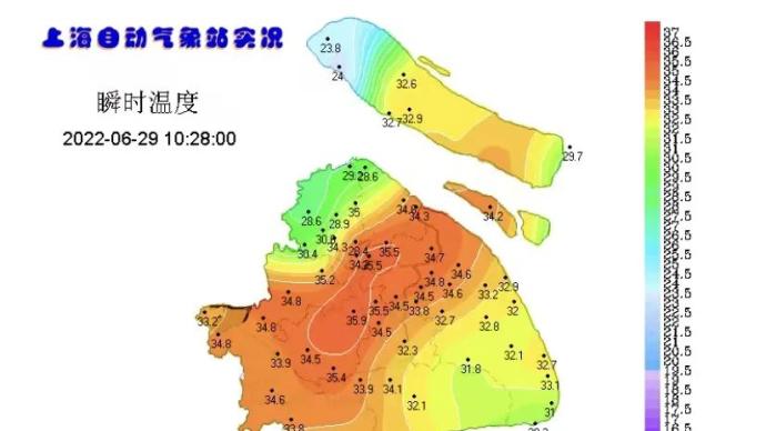 上海发布高温黄色预警！当前气温已达34.6℃
