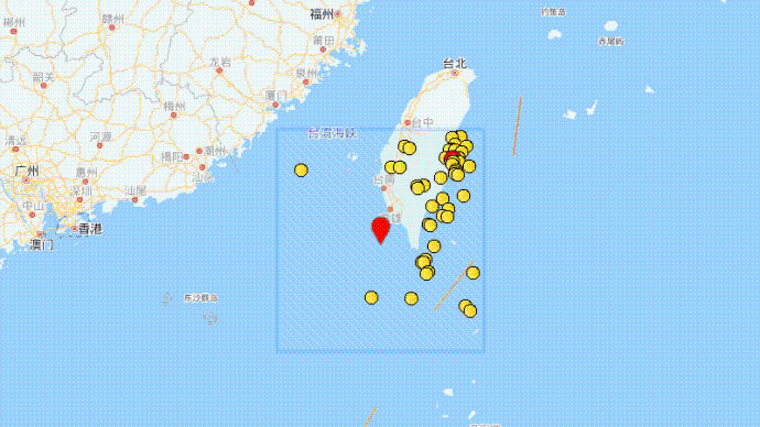 台湾屏东县海域发生4.7级地震