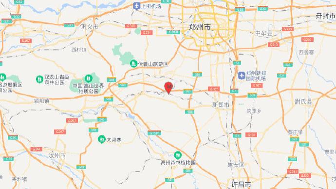 河南郑州市新密市发生3.1级地震，震源深度10千米