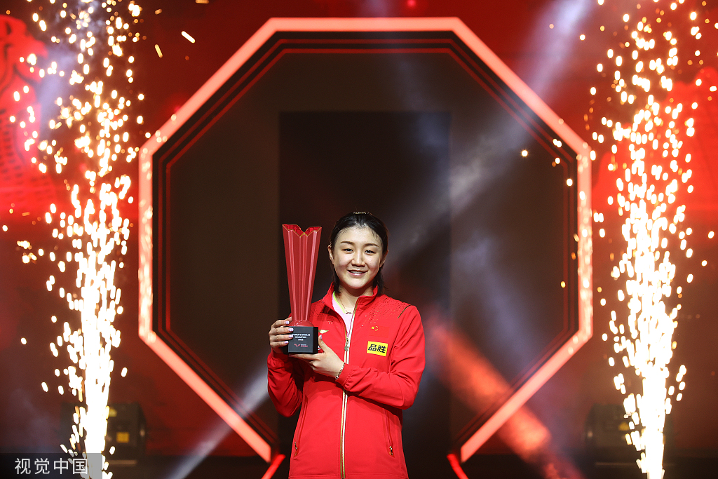 2022年3月20日，陈梦拿下WTT新加坡大满贯赛女单冠军。