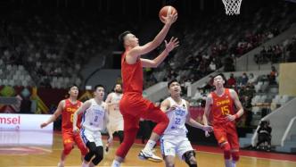 亚洲杯中国男篮击败中国台北，以小组第二名身份晋级淘汰赛