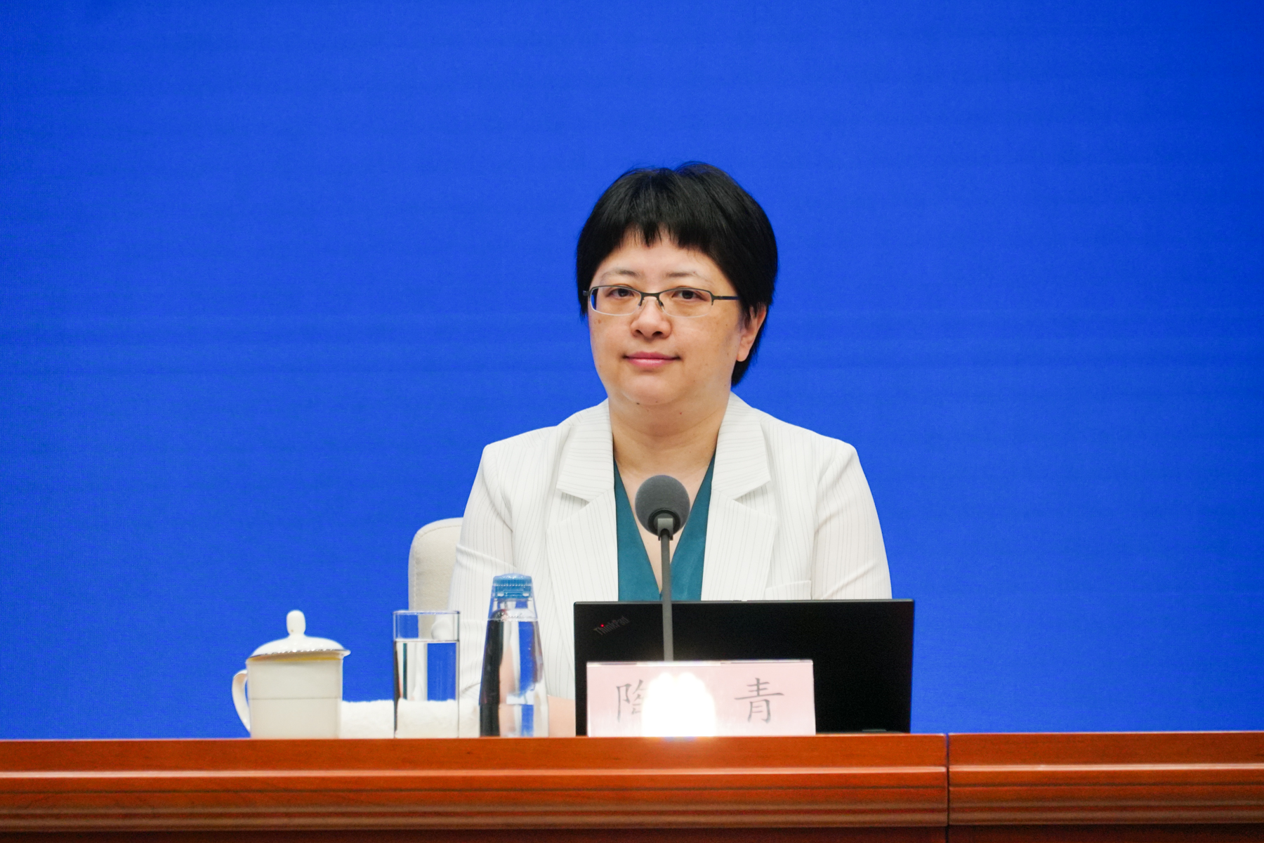 工业和信息化部运行监测协调局负责人陶青 &nbsp;澎湃新闻记者 周頔