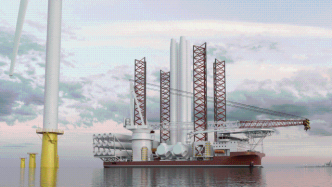 全球最大最新一代海上风电安装船在烟台开工：以甲醇为燃料