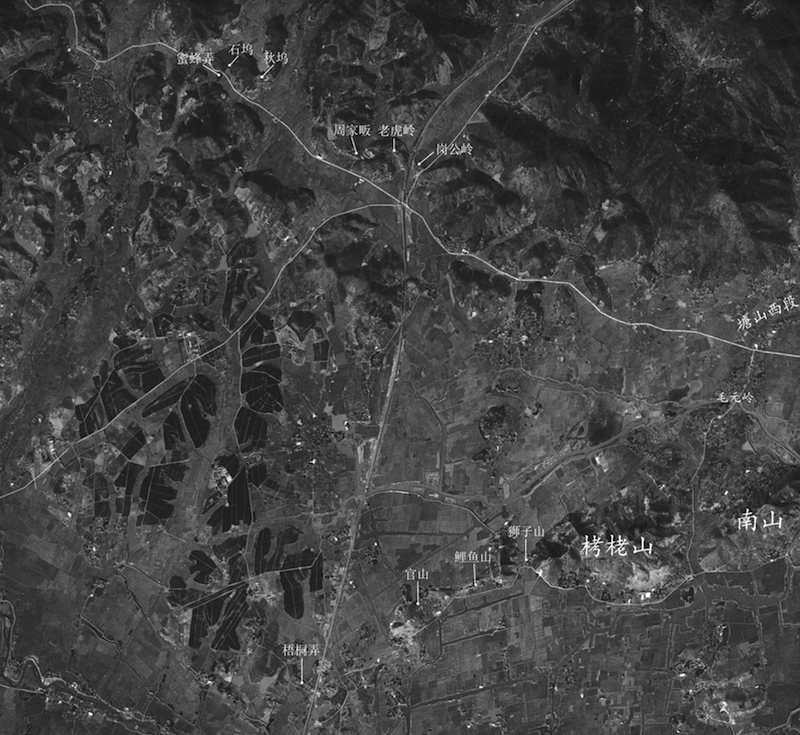 1960年代卫星影像显示的水利系统