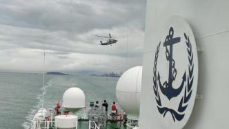 海巡06轮在厦漳海域巡航，全力维护台湾海峡水上交通安全