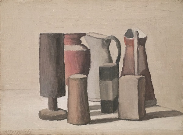 莫兰迪，静物作品，1952年