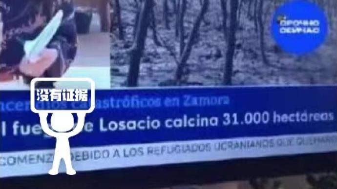 明查｜致西班牙3万公顷森林被毁山火，系乌难民烧俄国旗引发？