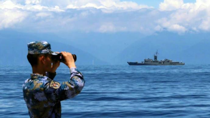 台媒称20艘军舰在所谓“台湾海峡中线”附近“对峙”