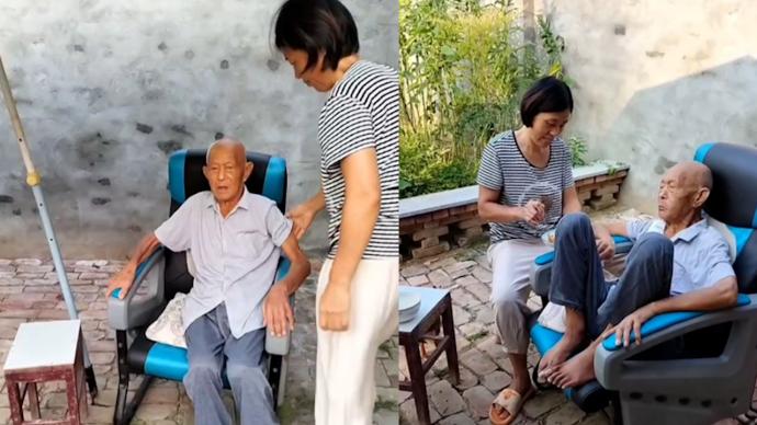 十年如一日,孙媳悉心照料百岁婆爷爷_七环视频_澎湃新闻-The Paper