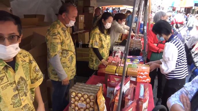 旧金山唐人街举行中秋街会