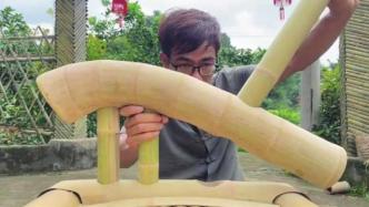 郴州男子30岁回山村学习手竹工艺，作品引来众多网友求购