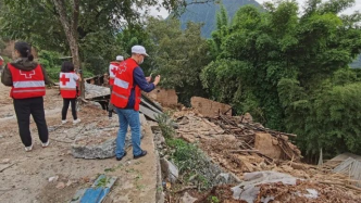 中國紅十字基金會救災工作組深入地震災區調研群眾需求