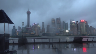 台风“梅花”逼近上海，外滩观光平台临时关闭