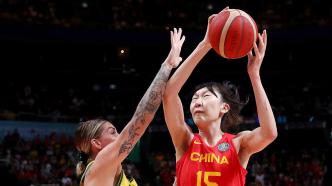 韩旭入选女篮世界杯最佳阵容：场均12.4分8.4个篮板