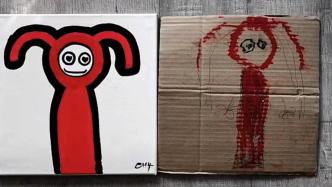 爸爸“抄袭”4岁女儿涂鸦作品网络爆红，最贵一幅卖了六千多