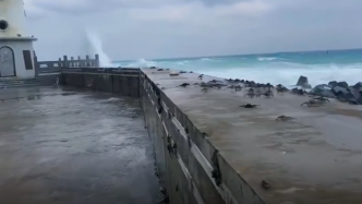 台风“纳沙”来袭！海南出现大风天气，螃蟹被“吹上”码头