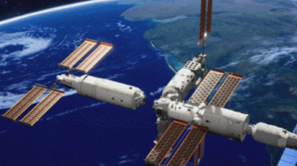 空间站梦天实验舱与空间站组合体在轨完成交会对接