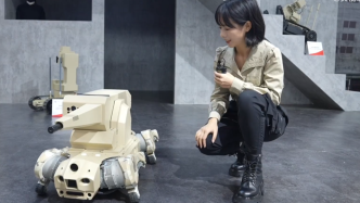 视频｜中国自主研制的机器狗公开展示，可成为士兵“搭档”