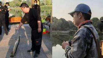 武汉市一人工湖中发现鳄雀鳝，钓友成功钓起