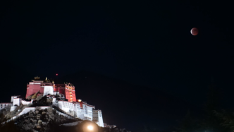 布宫映月：在西藏拉萨观看月全食