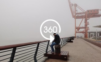 VR视频|上海大雾橙色预警,黄浦江被大雾笼罩,犹如仙境