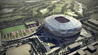 世界杯开幕在即，这座“沙漠中的钻石”由上海建工筑起钢结构
