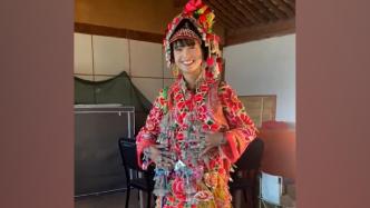 彝族女孩分享自己的嫁衣：妈妈亲手缝制，寓意婚后幸福美满