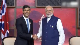 英国首相苏纳克同印度总理莫迪在G20期间举行会晤