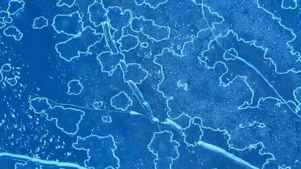 烏蘇里江“天空之鏡”現高光時刻