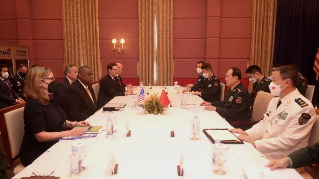 中美防长举行会谈，中方：台湾问题是中美第一条不可逾越红线