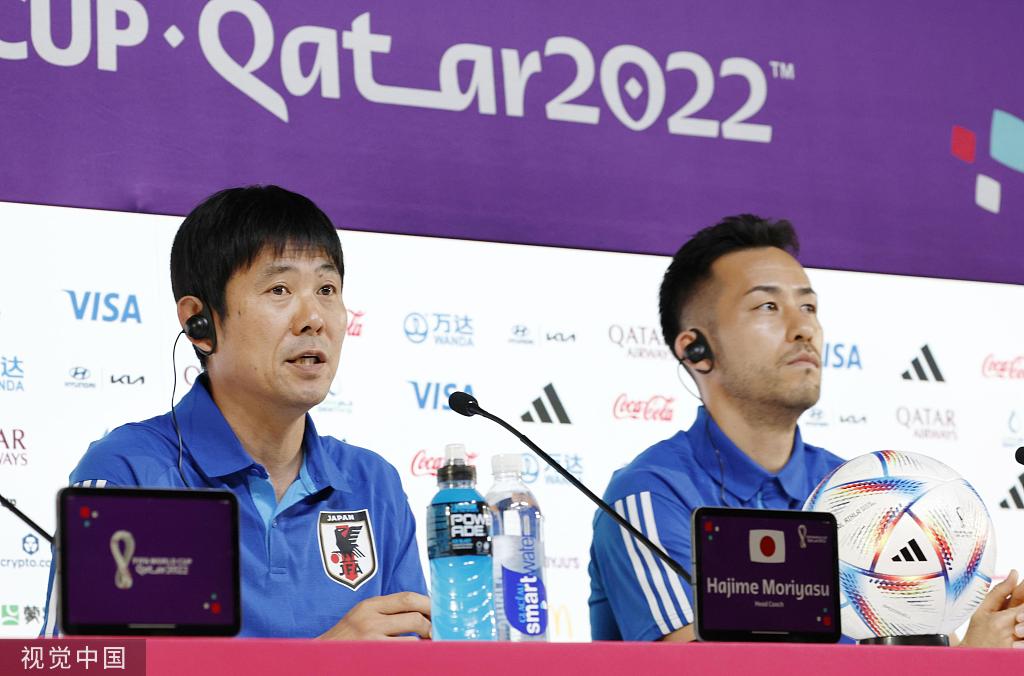 日本队主教练森保一�：闯入世界杯八强的目标没有改变