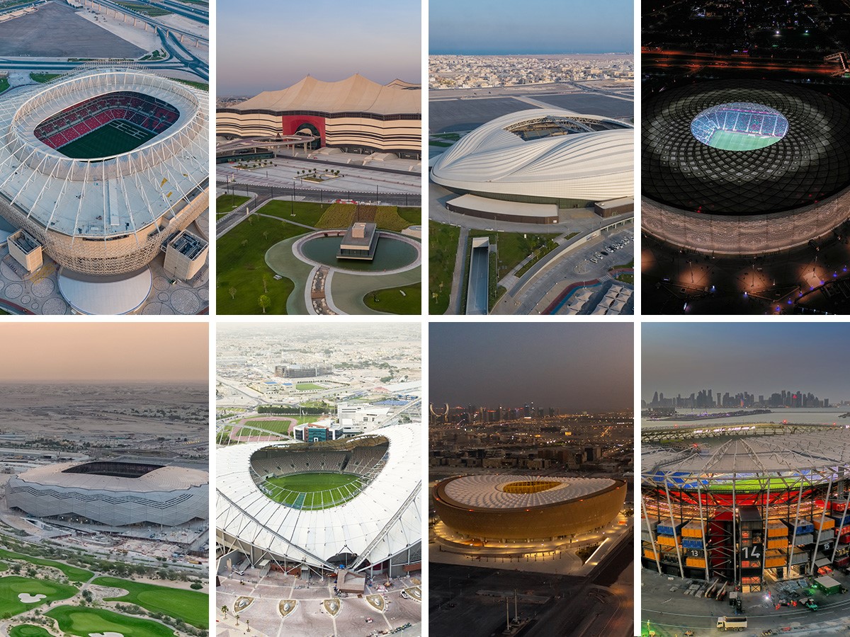 卡塔尔世界杯8座地标性场馆实景图，一探体育场背后的设计巧思_建筑事务所_Stadium_Dar