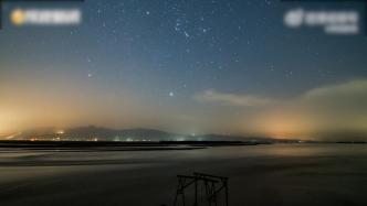 延時拍攝：雙子座流星雨點亮黃河夜空