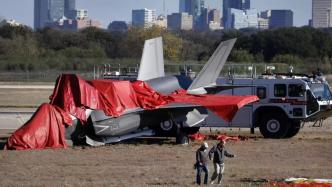 美一架F-35B隐身战机降落时发生事故，飞机坠落损毁