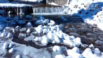 新疆伊犁河谷：降雪呈现北国风光