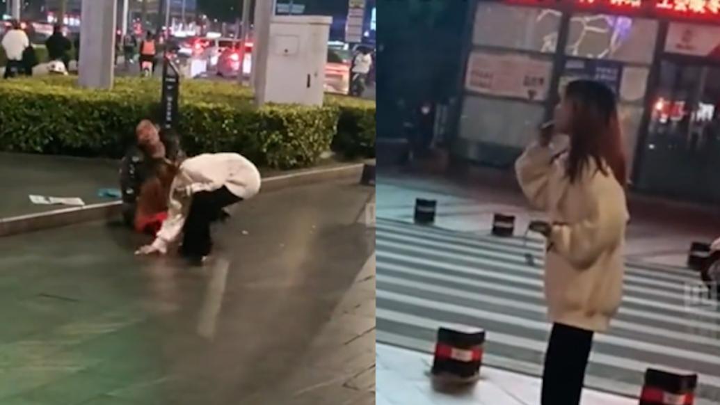 南宁警方回应“女子戏弄残疾乞丐抢钱撕碎”:已带回处理_七环视频_澎湃新闻-The Paper